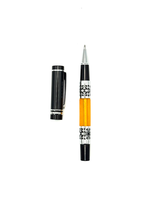 Designer Acrylic and Metal Rollerball Pen