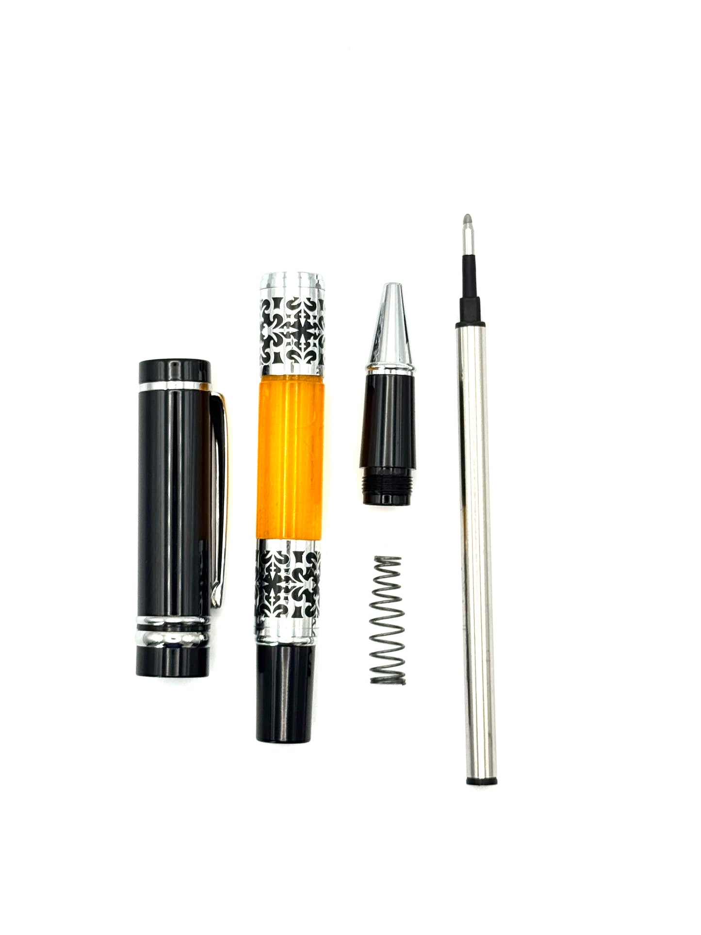 Designer Acrylic and Metal Rollerball Pen