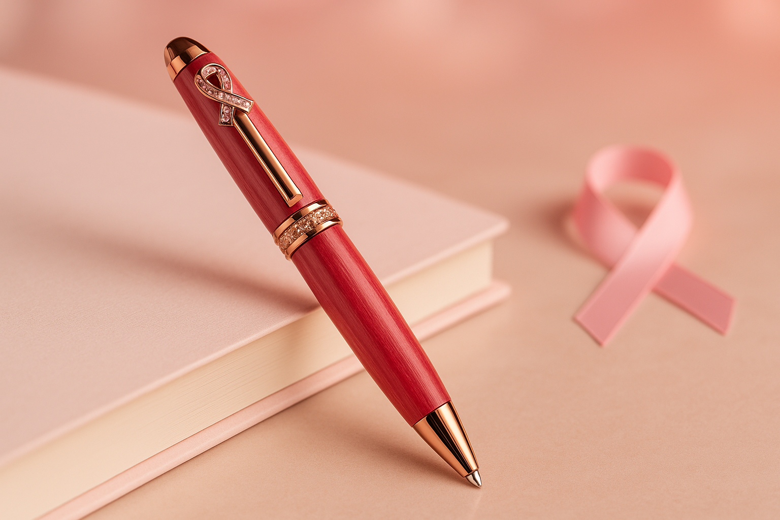 Generated product image of Breast Cancer Awareness Twist Pen